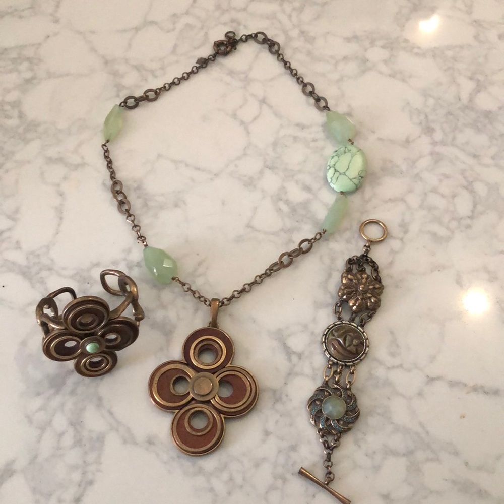 Lucky Brand Necklace, cuff and bracelet Bundle